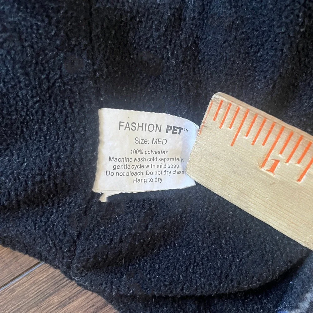 Fashion Pet Apparel Fleece Winter Dog Coat Jacket Blue Black Plaid Medium